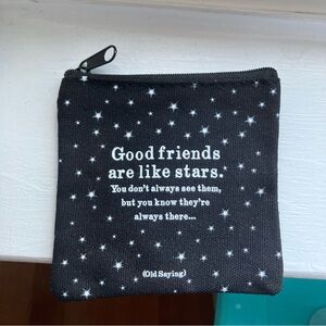 Good Friends Friendship Zip Up Small Bag